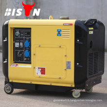 BISON CHINA OHV Manual Diesel Electric 6500 5kw Hand Crank Generator